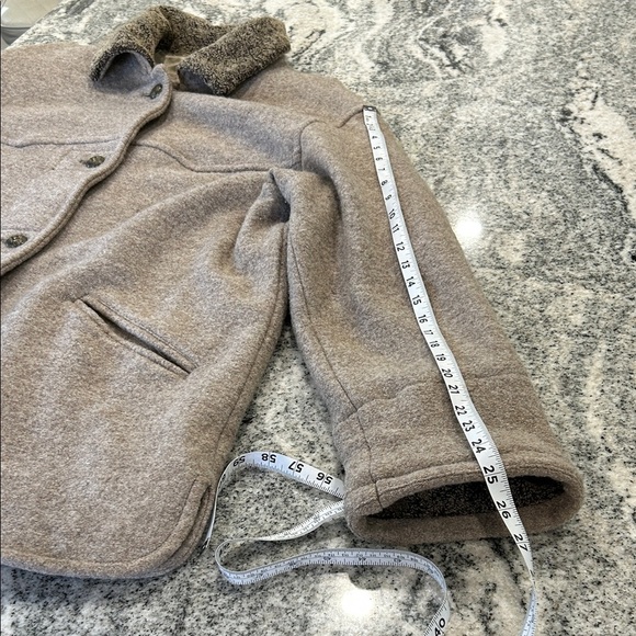 Cozy Gray Boiled Wool-Blend Jacket - Picture 6 of 16